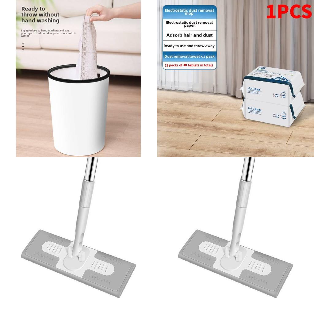 Elektrostatyczny Jednorazowy Mop Podłogowy Obrotowy Odkurzacz na Mokro i Sucho Do Użytku Domowego