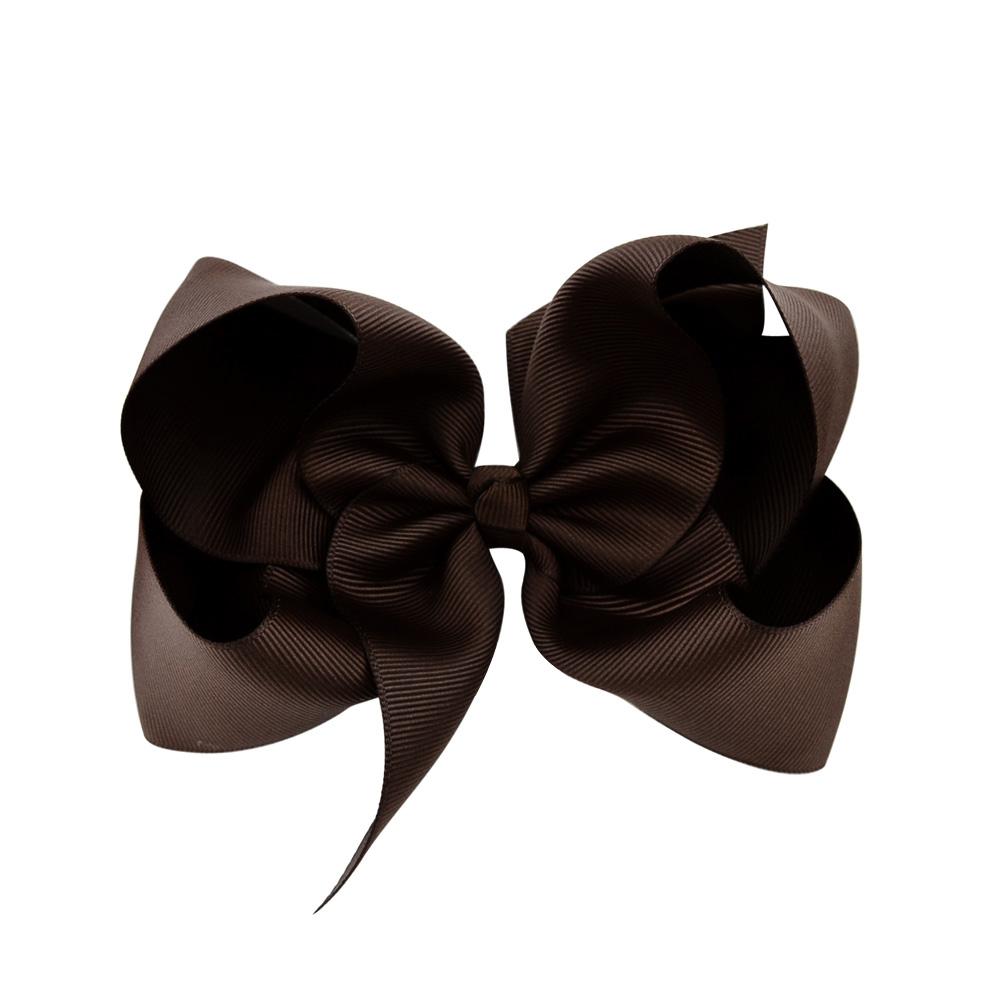 1Pc 40Colors 6'' Solid Colors Grosgrain Ribbon Hair Clips For Cute Girls Large Hairpins Boutique Barrettes Kids Hair Accessories