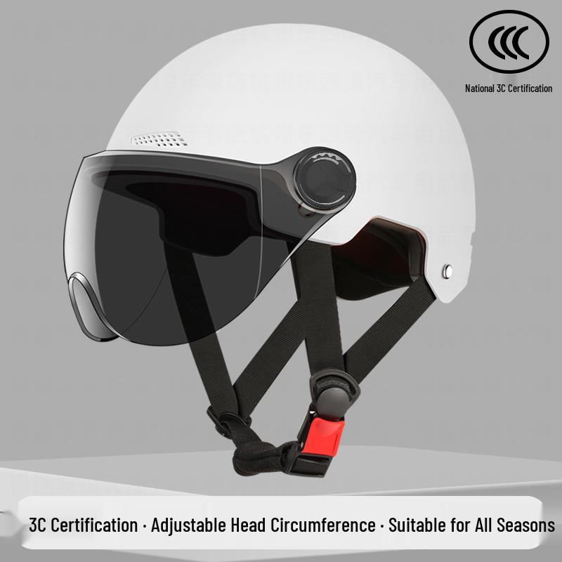 Universal 3C Certified Electric Bicycle Helmet with Sun Visor for Adults & Children - All-Season Safety Helmet for Men, Women & Scooter Riders