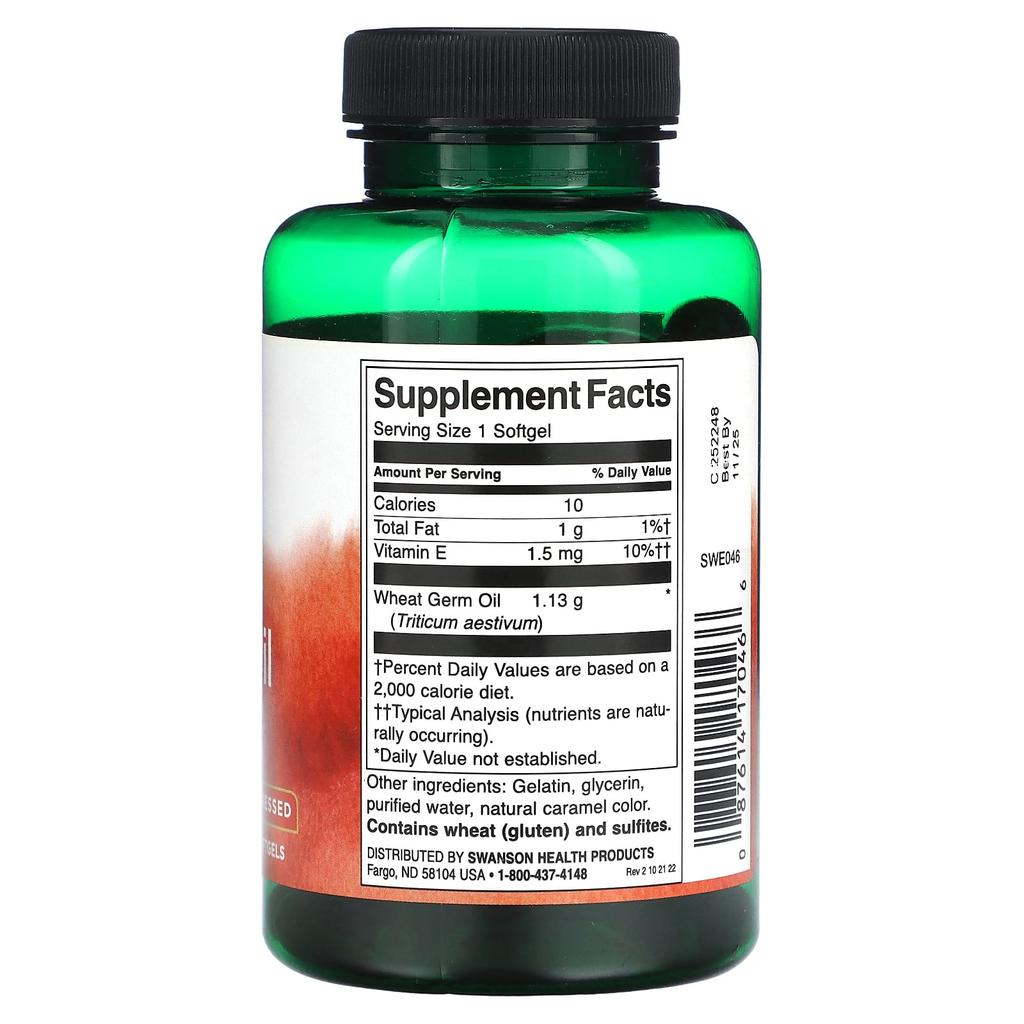 Wheat Oil, 1,130Mg, 60 Softgels