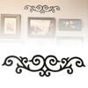 Wooden Scroll Entryway Decoration Elegant Black Wooden Scroll Wall Decoration for Home Office Retro Wall Art Sign