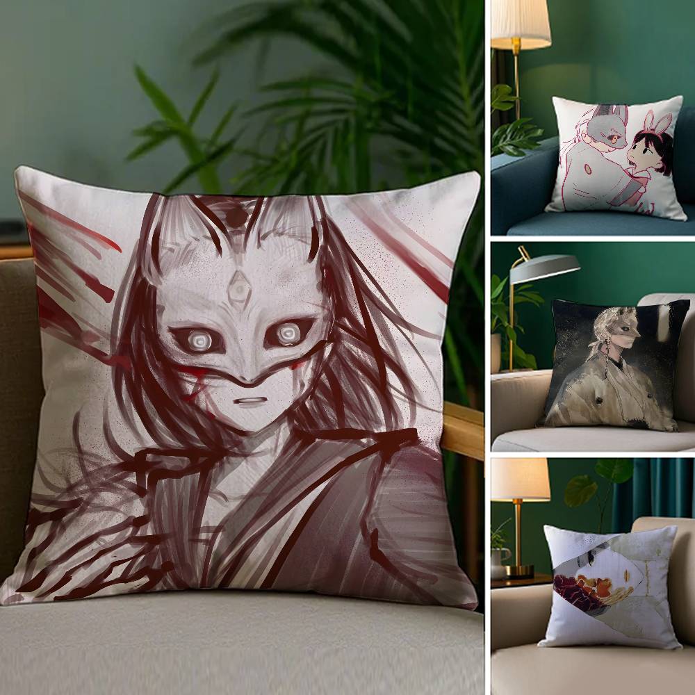 Game Si-ilent Hill F Pillow Case Sofa and Living Room Decorative Cushion Covers Dust-proof and Mite-proof Invisible Zipper