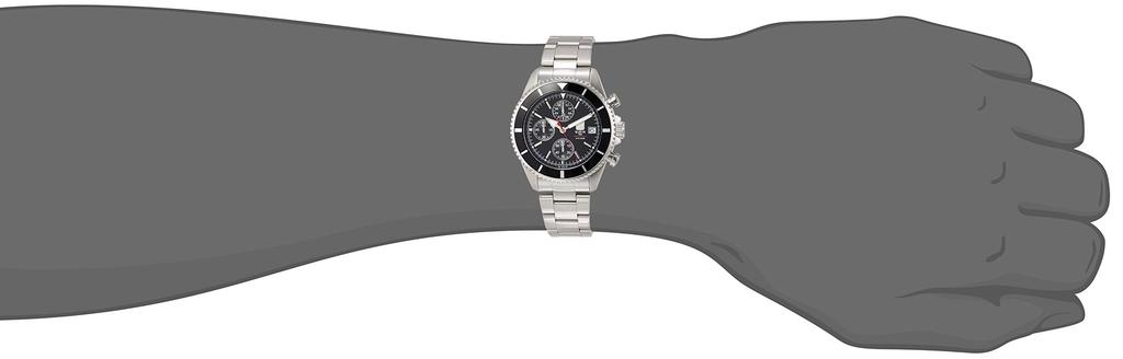 Elgin Chronograph Watch FK1418S-B Men's Silver