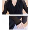Fashionable Long Sleeve Dress Women V Neck Plus Size Flowy High Waist Elegant Spring Autumn Style
