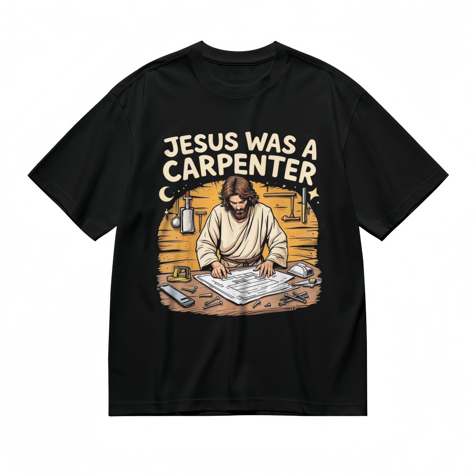 Men s T-Shirt Mens Womens Tees Top With Vintage Carpenter Faith Graphic Unisex Black 100% Cotton Tops M