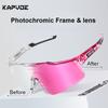 Kapvoe Photochromic Frame and Lens Sunglasses Photochromic Cycling Glasses UV400 Sports Glasses Running Driving Outdoor Eyewear