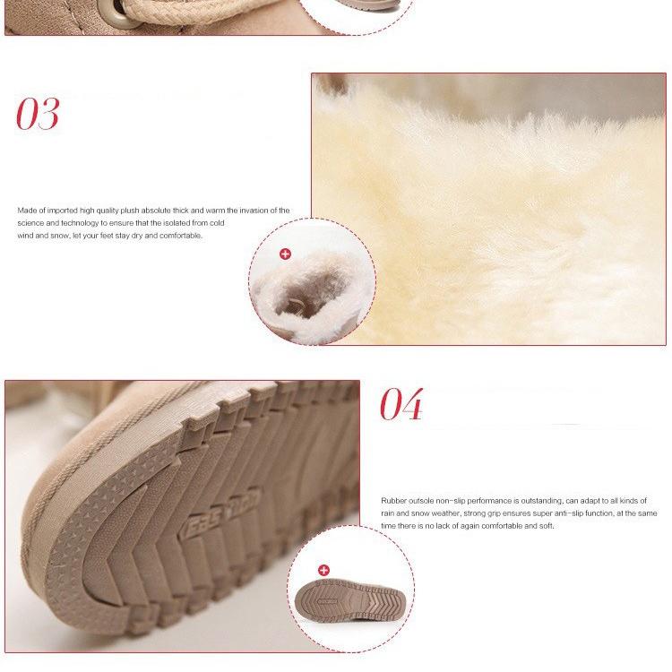 Short Womens Snow Winter Boots Boots Warm Boots Cotton Shoes