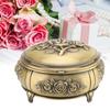 Jewelry Box Retro   Metal Oval Shaped Jewelry Storage Box   for   Necklace Ear S