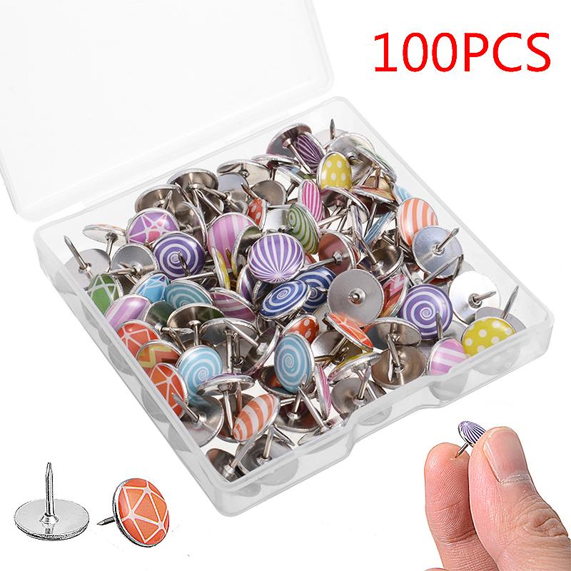 

100 шт. круглих декоративних шпильок для офісної дошки для малювання