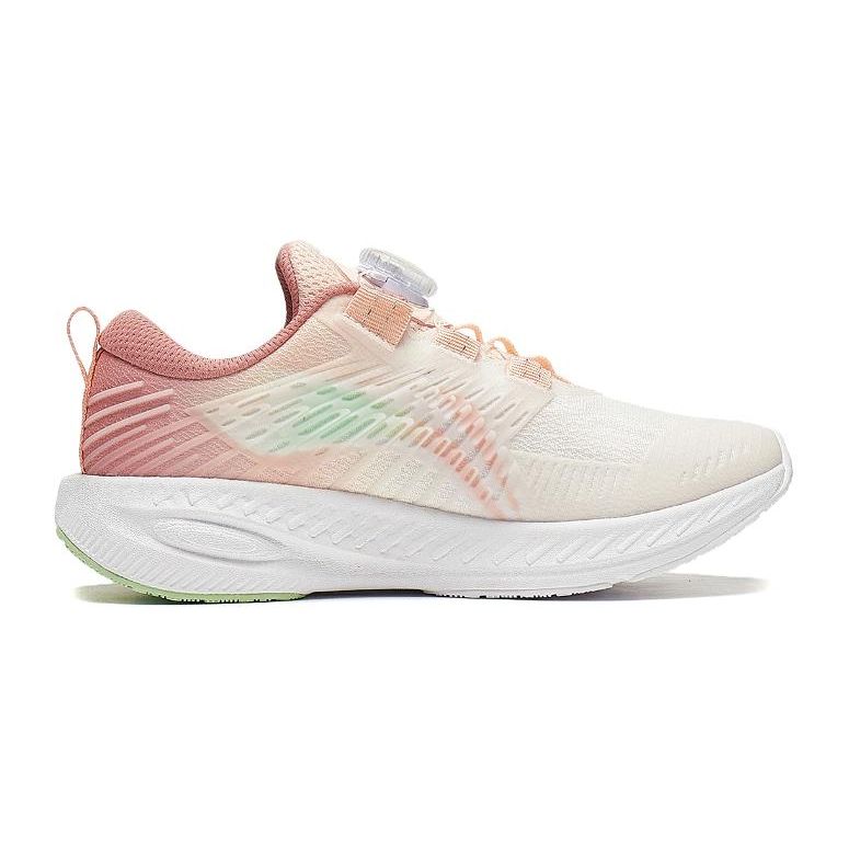 Li Ning Kids Kunpeng V2 Comfortable Shock Absorbing Durable Low Top Running Shoes Kids Running Shoes Pink White YKFT072-6