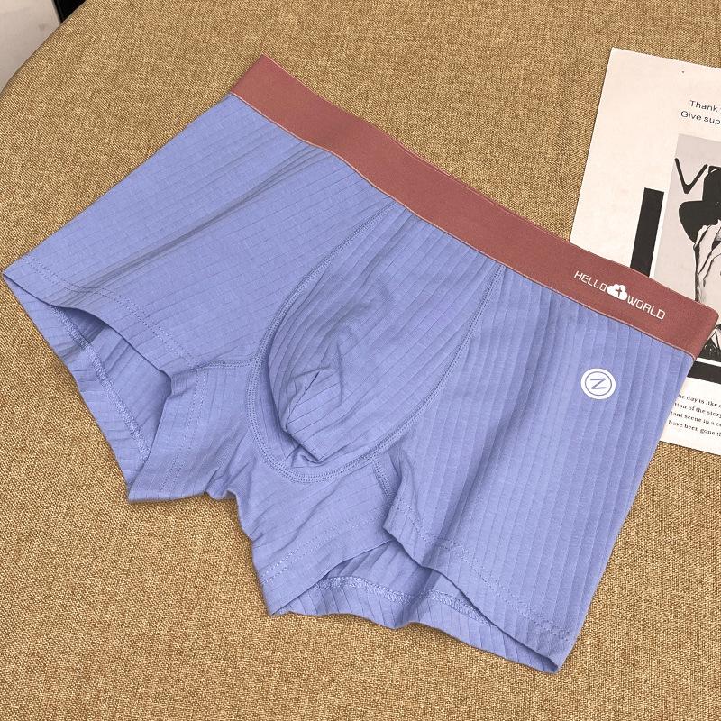 Men's Underwear Made of Pure Cotton with Four Corners Oversized Breathable Flat Corner Pants