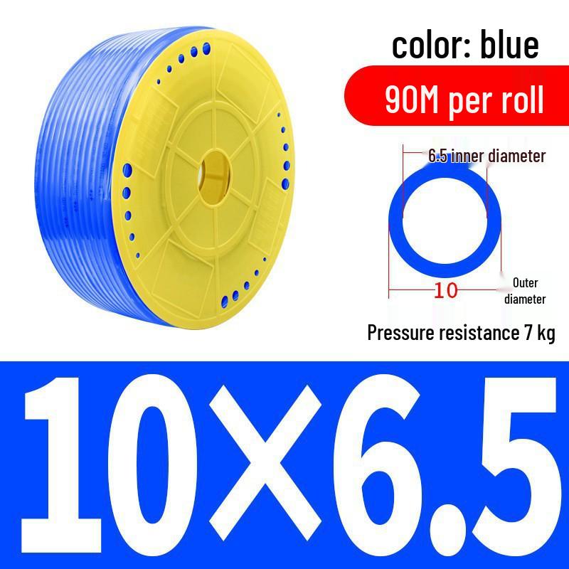 Pressure-Resistant Explosion-Proof PU Air Hose - Flexible, High-Pressure Air Pump Compressor Hose, Transparent Pneumatic, 6MM/12MM.