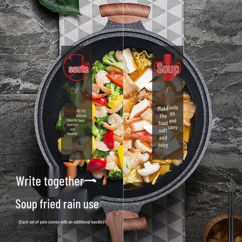Zhishi Maifan Stone Non-stick Smokeless Wok