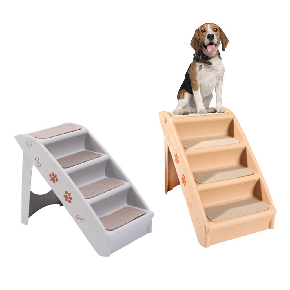 Buy Pet Stairs Folding Pet Steps Nonslip 4Step Pet Ladder for Indoor Dogs and Cats at