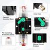 uxcell 2pcs Car Circuit Breaker with Manual Reset Inline Fuse Holder Protection DC - 48V 40A Black Green