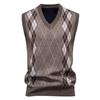 Men S V Neck Slim Fit Fleece Pullover Knit Vest