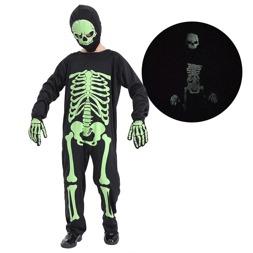 Glow-in-the-Dark Skeleton Suit for Kids - Classic Halloween Costume