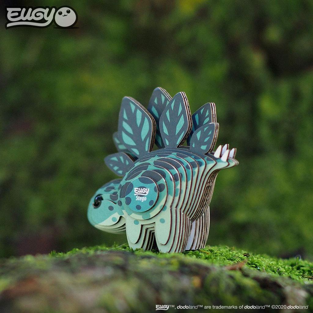 EUGY Stegosaurus Paper Puzzle - A Fun Educational Toy for Elementary School Boys and Girls, As Well As Adults, Making It a Great Gift.