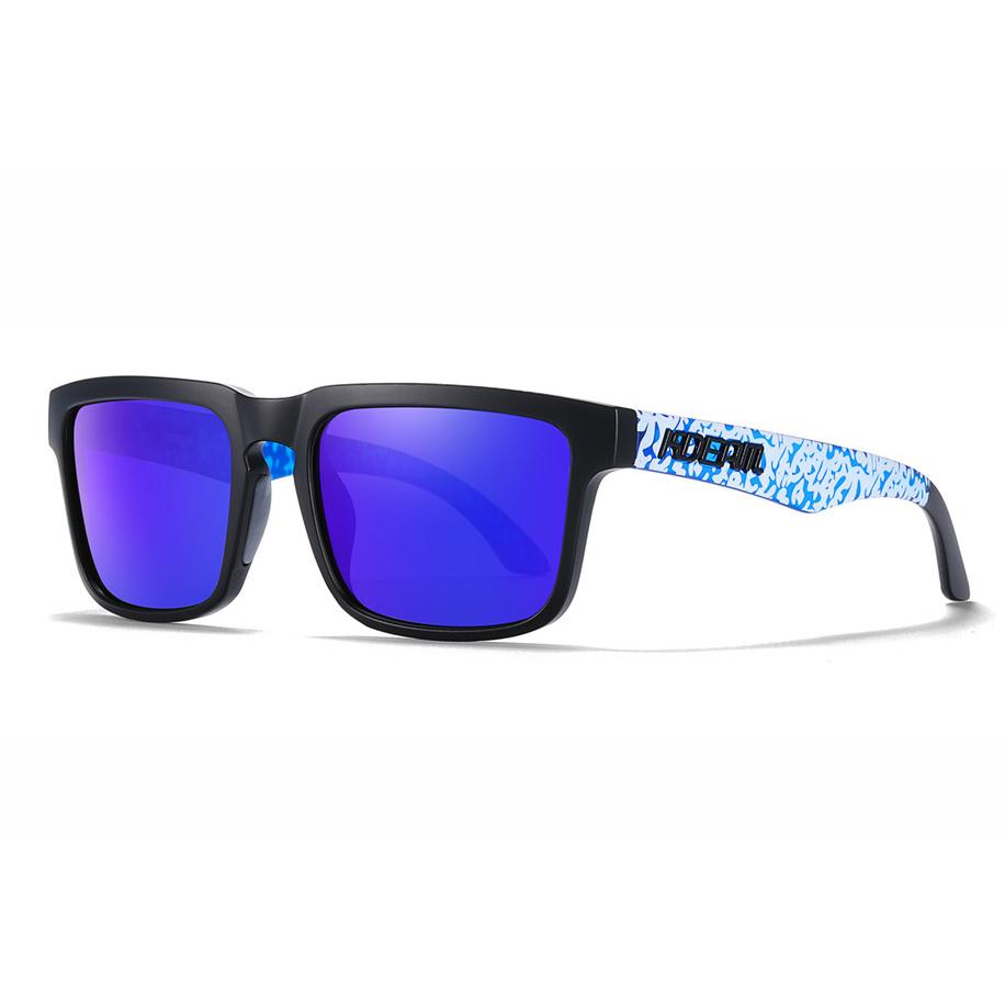 2026 New KDEAM Brand Colorful Square Polarized Sunglasses For Men Women Fashion Shades 3D Logo Fishing Driving Eyewear With Case
