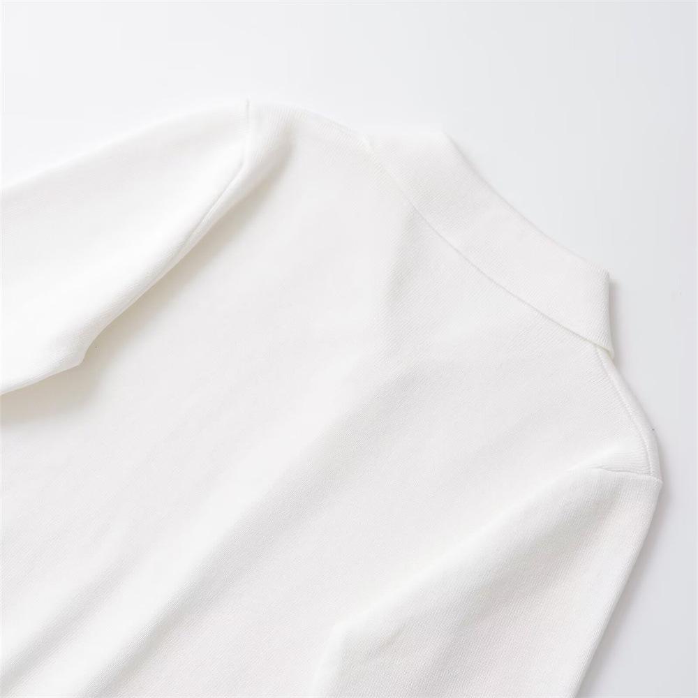 2024 Autumn/Winter Women's POLO Collar Long-Sleeve Knitted Cardigan