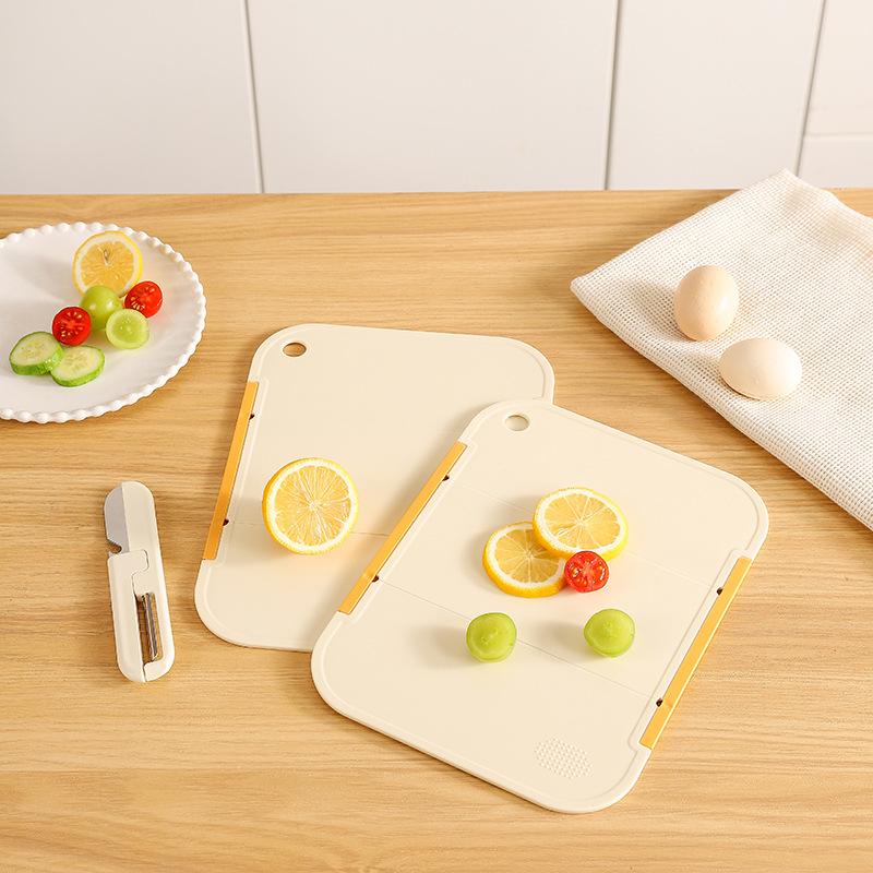 Foldable Cutting Board With Transfer Function Non Slip Chopping Board For Kitchen Food Prep