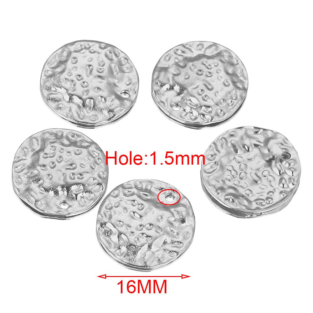 

5 шт. подвески в форме сердца из нержавеющей стали для ювелирных изделий, тисненые позолоченные круглые серьги, принадлежности для изготовления подвесок, фурнитура для самостоятельной работы