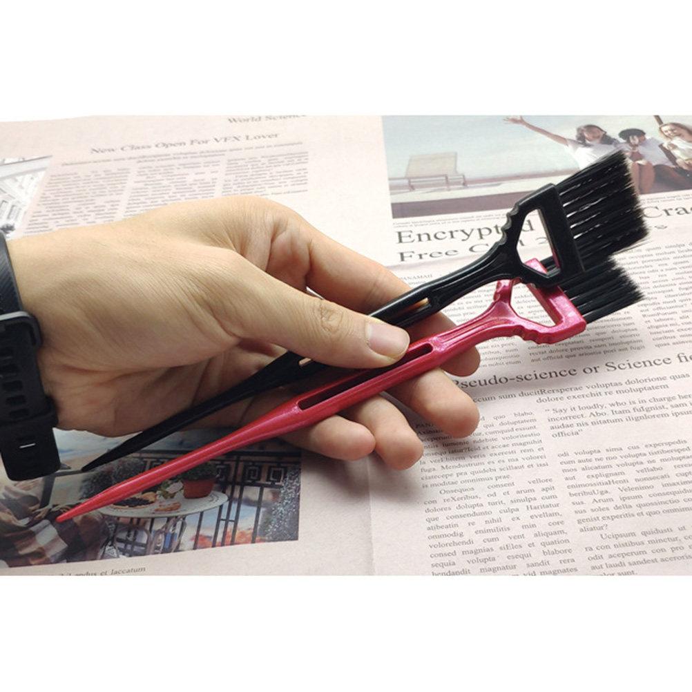 3pcs Dye Brush Rosy For Home Salon Use, Durable Pp Coloring Applicator, Hair Tint Brush, Hairdressing Tool, Hair Care Styling
