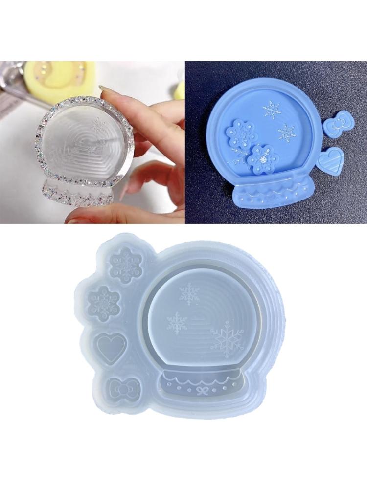 Crystal  Shape Shaker Silicone Moulds Resin Shaker Molds Resin Casting Mould Silicone Material for  Pendant Craft