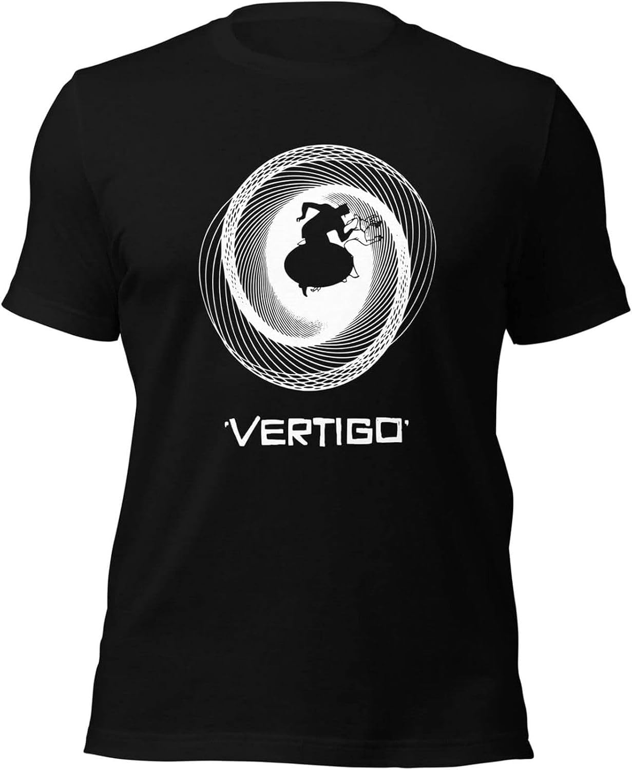 Alfred Hitchcock Vertigo Mens Shirt Stewart Kim Novak Movie Soft Tee 3XL чёрный