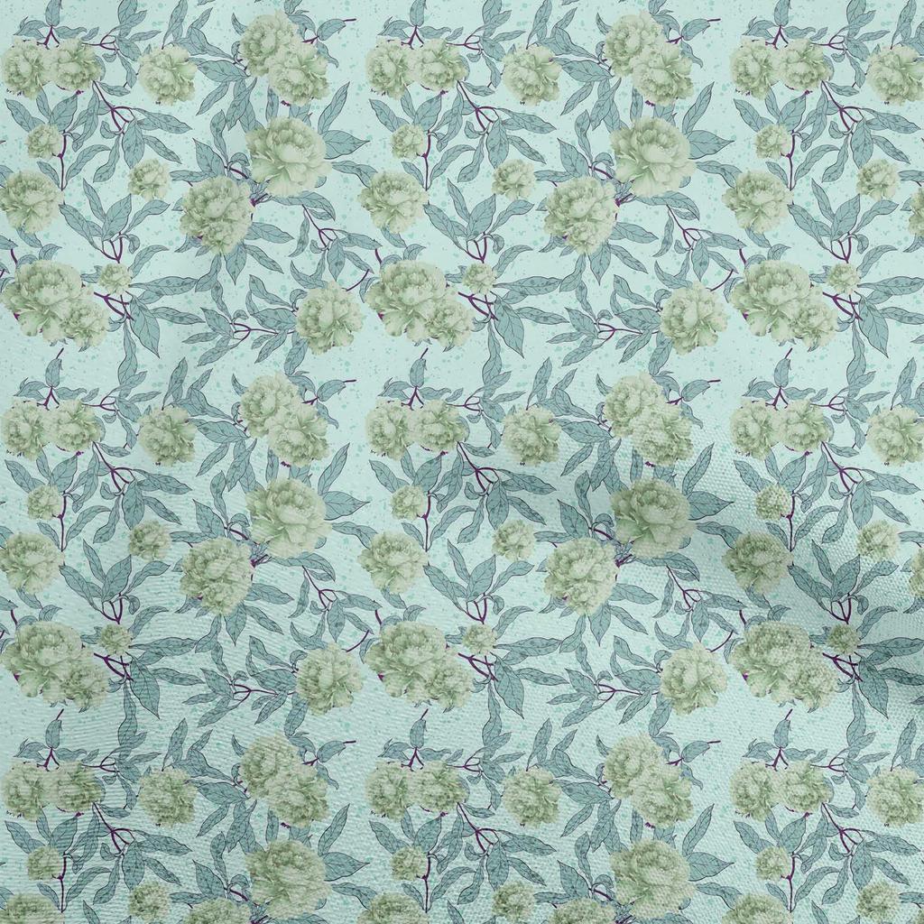 oneOone Cotton Flex Light Green Fabric Watercolor Diy Clothing Quilting Fabric Print Fabric By Yard 40 Inch