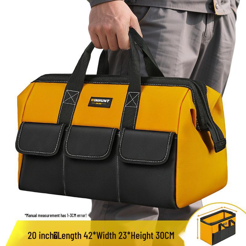 Everwiner Durable Canvas Tool Bag for Woodworking and Car Repairs