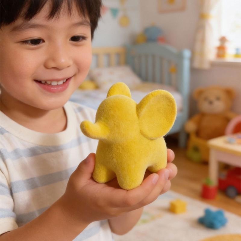 Resin Elephant Figurines Elephant Statues Animal Sculptures Collectibles Table Ornament for Home Office Decorations