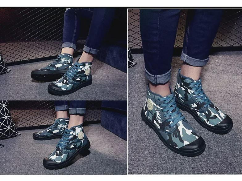 Unisex Retro Vászon Csizmák: Őszi és Téli Középmagas Szárú Alkalmi Lábbeli