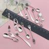 DIY Alloy Jewelry Accessories: Miniature Tableware Pendants - Fork, Spoon, Pot, Plate