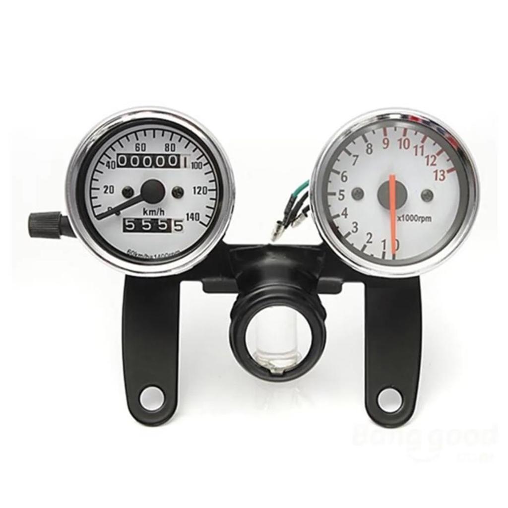 Motorcycle Speedometer Mount, Odometer Gauge Bracket - Motorcycle Double Instrument Bracket Stand, Double Meter