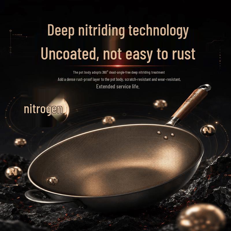 Kangbah Wrought Iron Non-stick Wok