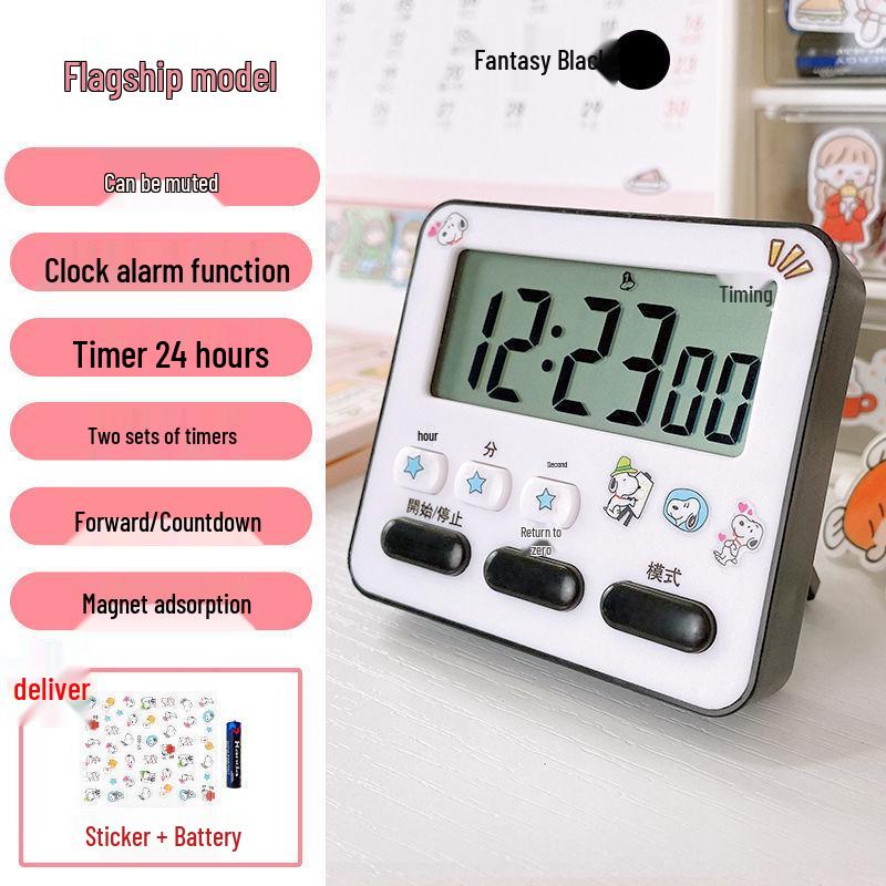 Children's Dual-Use Timer: Alarm Clock & Kitchen Reminder for Study and Self-Discipline