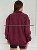 Vintage American Style Women’s Warm Lapel Zipper Hoodie for Autumn and Winter