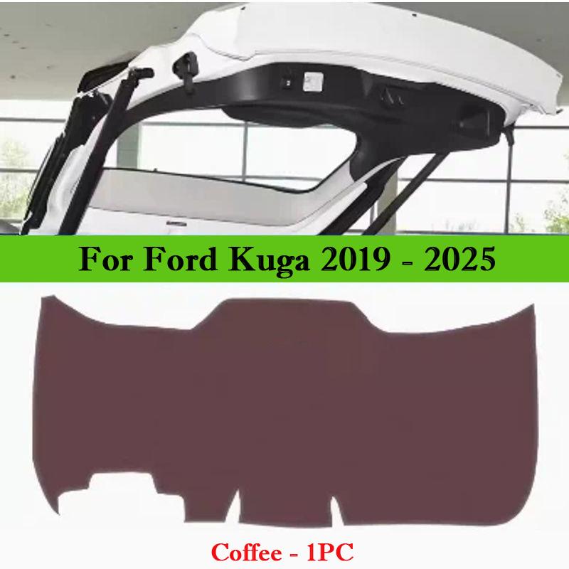 Car Trunk Door Leather Anti Kick Pad Tailgate Protective Mat Interior Cargo Liner For Ford Kuga 2019-2026 EcoSport 2012-2026