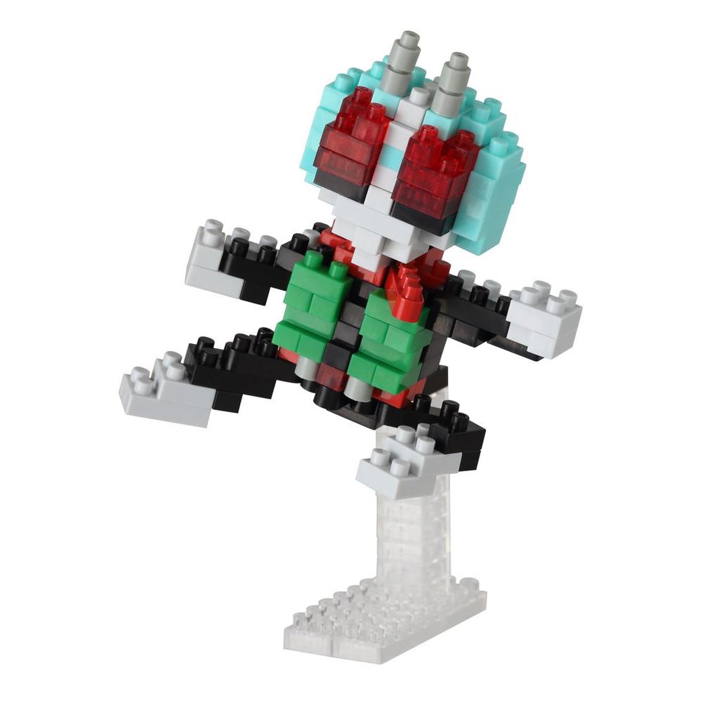 Kawada Nanoblock Tamashii Nation Series Kamen Rider Kamen Rider New No. 1 & New Cyclone NBTN_001