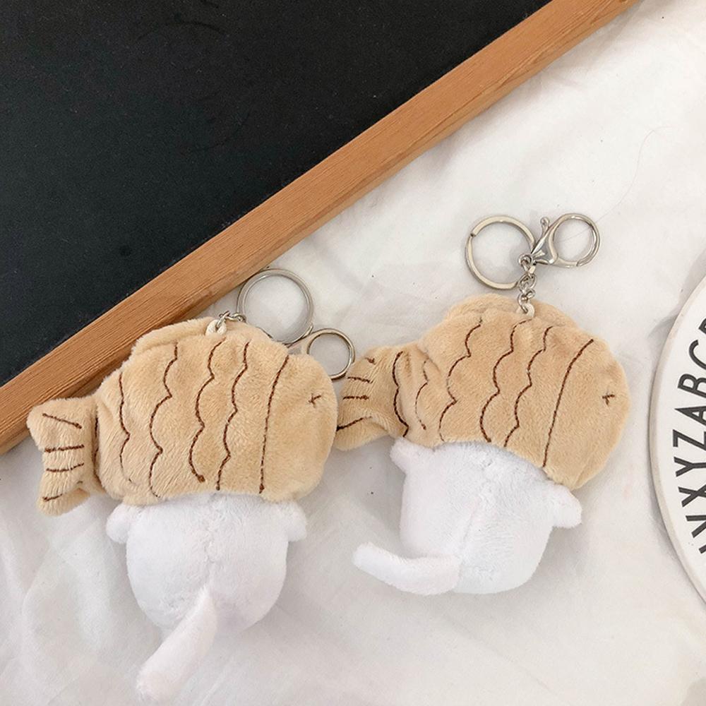 Keyring Kids Women Doll Pendant Cute Cat Plush Keychain Key Chains Bag Pendant Cat Snapper Keyrings