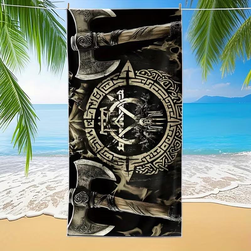 Popular Summer Beach Towel Microfiber Absorbent Beach Towel Seaside Outdoor Vacation Sports Towel