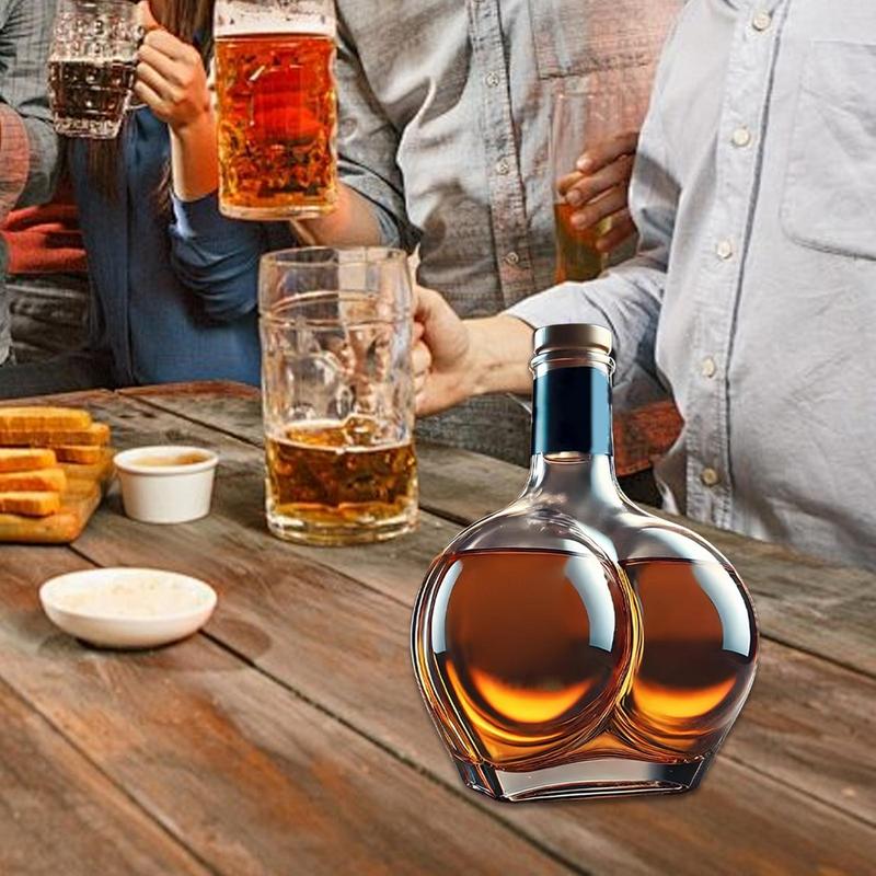 Creative Whiskey Bottle Decanter Realistic Novelty Glass Jug Liquor Bottle Whiskey Wine Brandy Scotchs Bourbon Vodka Decanter