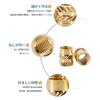 ADOFUN Insert Nuts M3*4mm*5mm [100pcs] Brass Knurled Nuts for 3D Printing, Brass Nut Inserts for 3D Printer Parts or Laptops (M3*4mm*5mm)