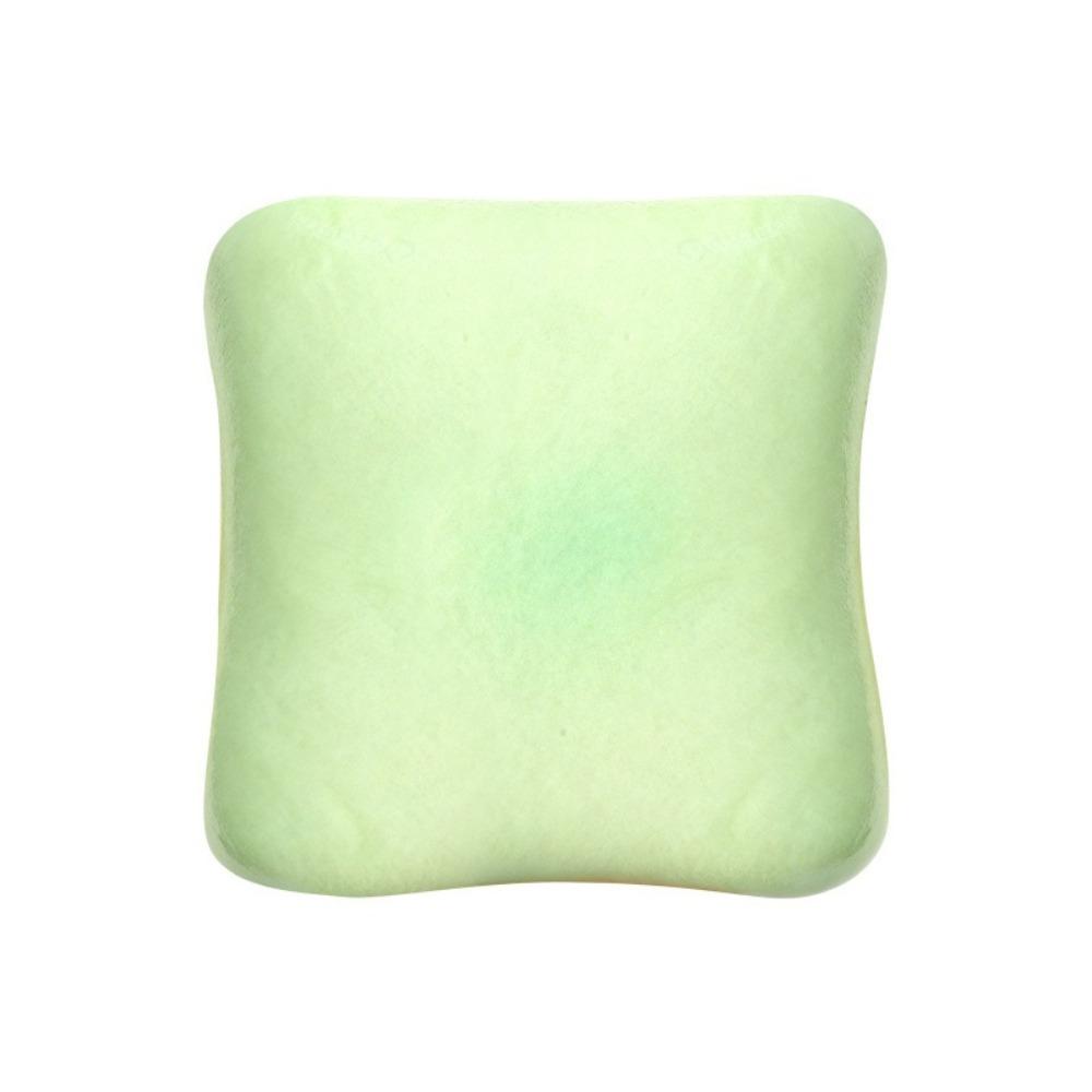 Silicone Cream Toast Squeeze Toy Simulation Cartoon Fidget Toy Cream Toast Pinch Toy Children зелёный