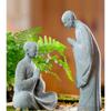 Praying Monk Statue Buddhas Statue Figurines Aquarium Decorations for Garden Outdoor Indoor Ornament Fish Tanks Decors