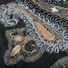 Black Grey Paisley 100% Wool Scarves Pashmina Thicken Women Winter Embroidery Scarf Shawl Fashion Accessories Warm Neck Scarf