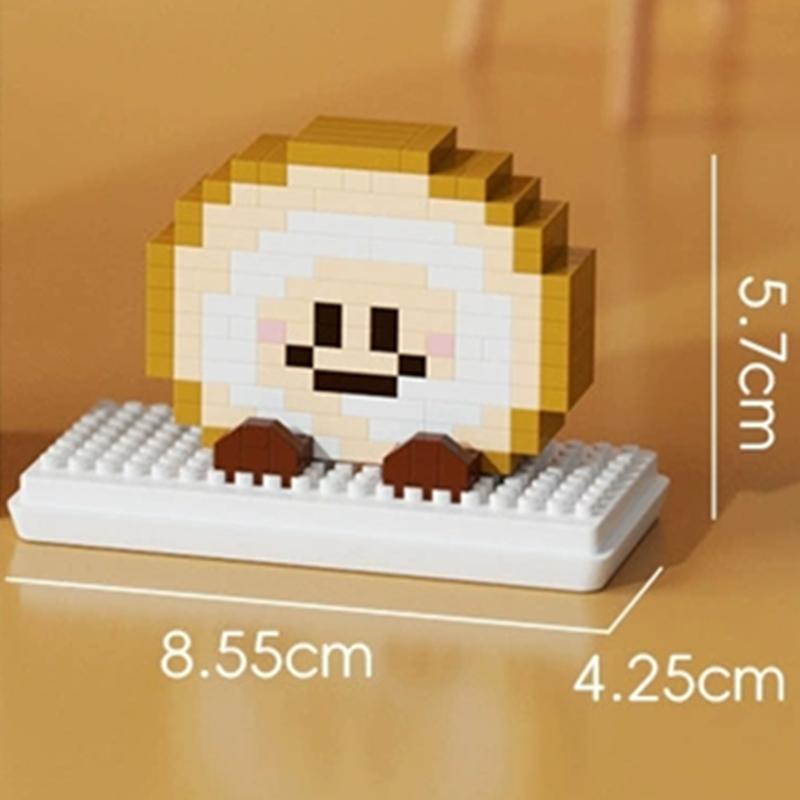 NEW Cute Food Bread Swiss Rolls Baguettes Croissants Sandwiches Toast Building Blocks Kit Girl Bricks Model Kids Toy Children