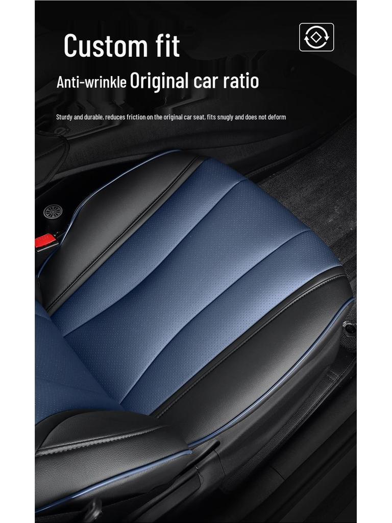 BYD Dolphin Perforated Leather Car Seat Cushion - All-Season Full Surround for Electric Cars