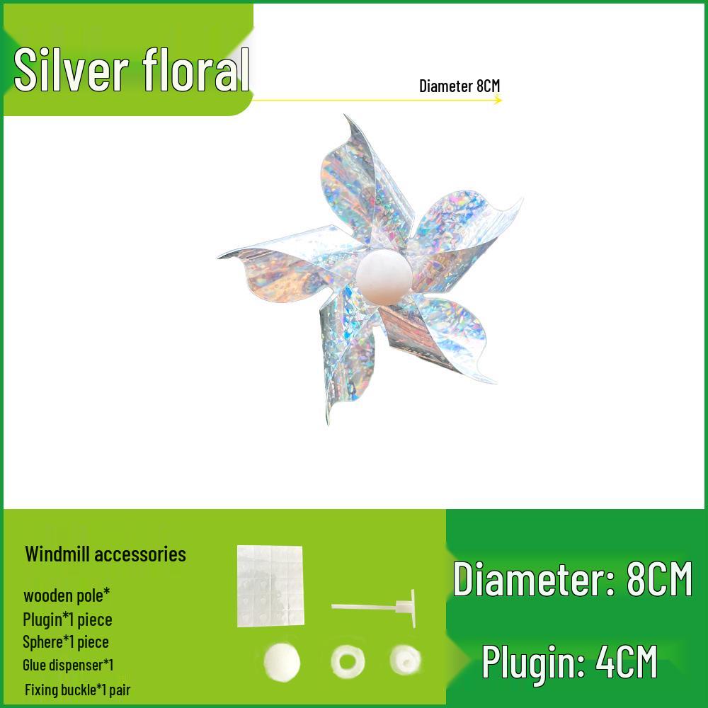 

День захисту дітей Шестиколірний Вуличний Горшковий Вітряк Декорація Іграшка для Самостійного Виготовлення Mini Pinwheel Set of 10